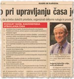 Klju�no pri upravljanju �asa je na�rtovanje