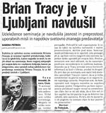Brian Tracy je v Ljubljani navdu�il