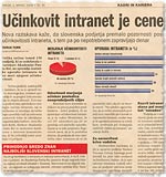 U�inkovit intranet je cenej�i